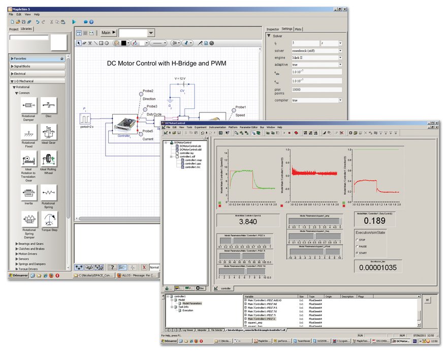 Maplesoft breidt rapid control prototyping mogelijkheden uit via aansluiting op DSpace DS1104 R & D-Controller Board